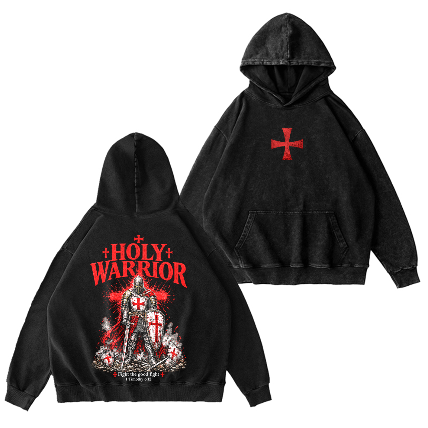 Holy Warrior Washed T-Shirt/Crewneck/Hoodie