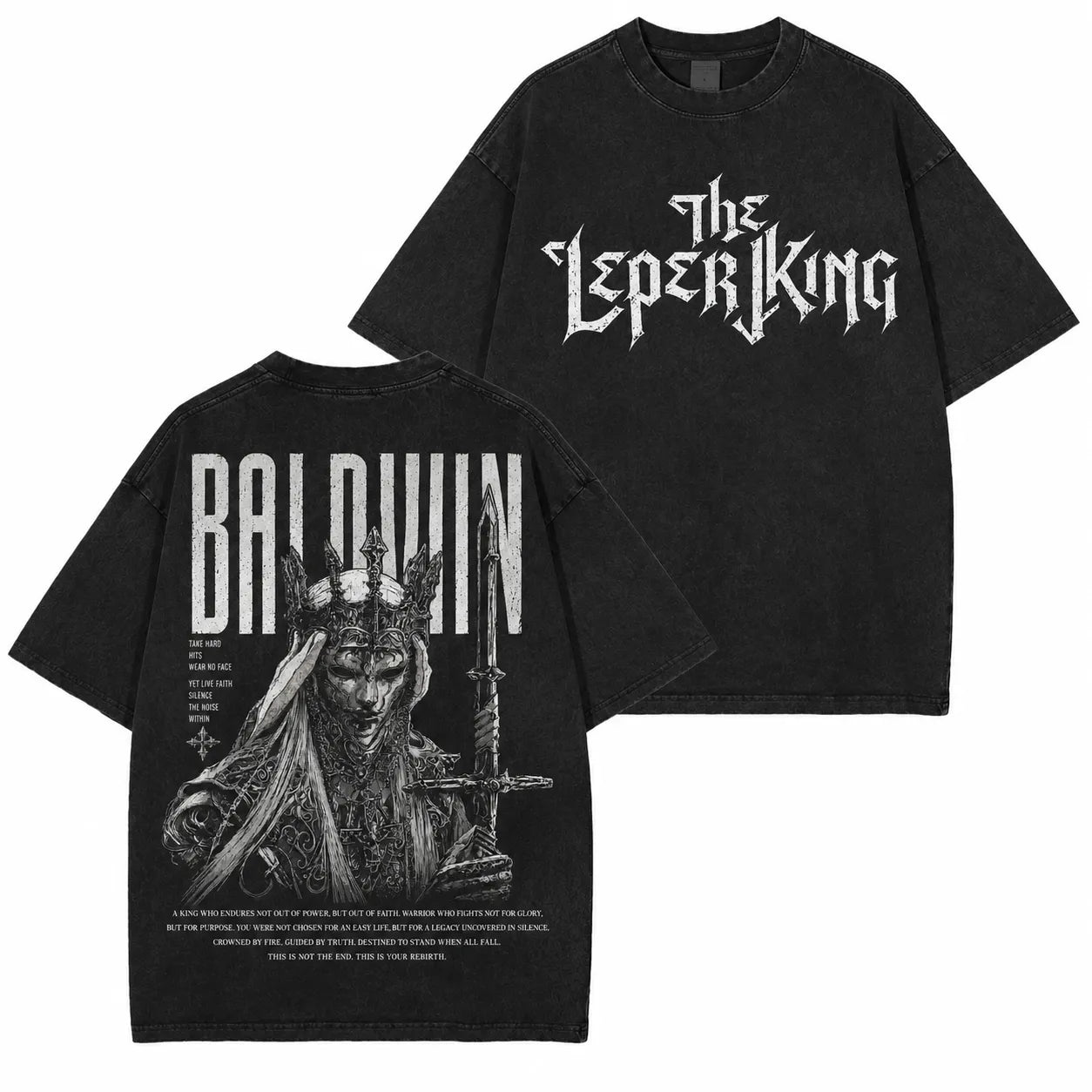 Baldwin IV – The Leper King Rebirth Washed T-Shirt/Crewneck/Hoodie