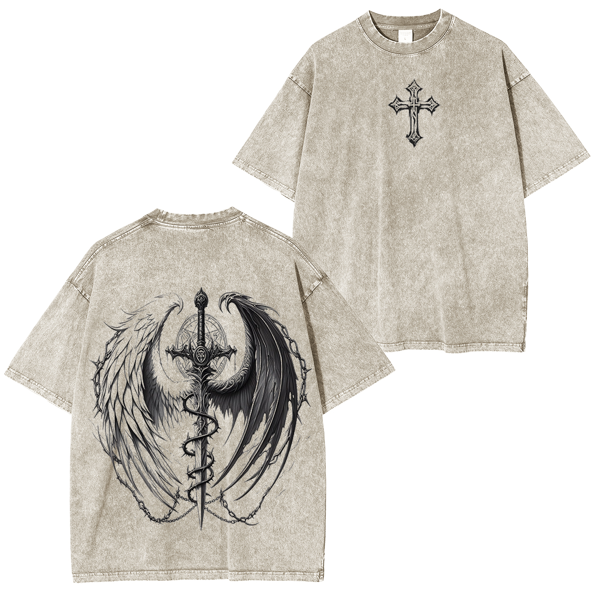 Spiritual Warfare Washed Unisex T-Shirt