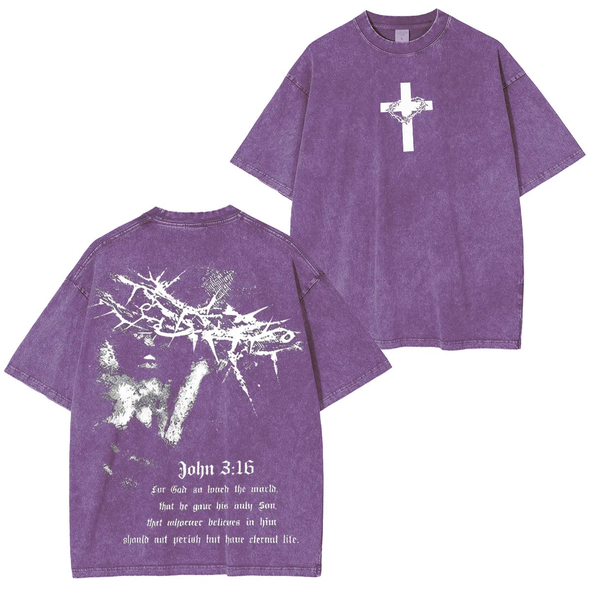 John316 For God So Loved The World Washed Unisex T-Shirt