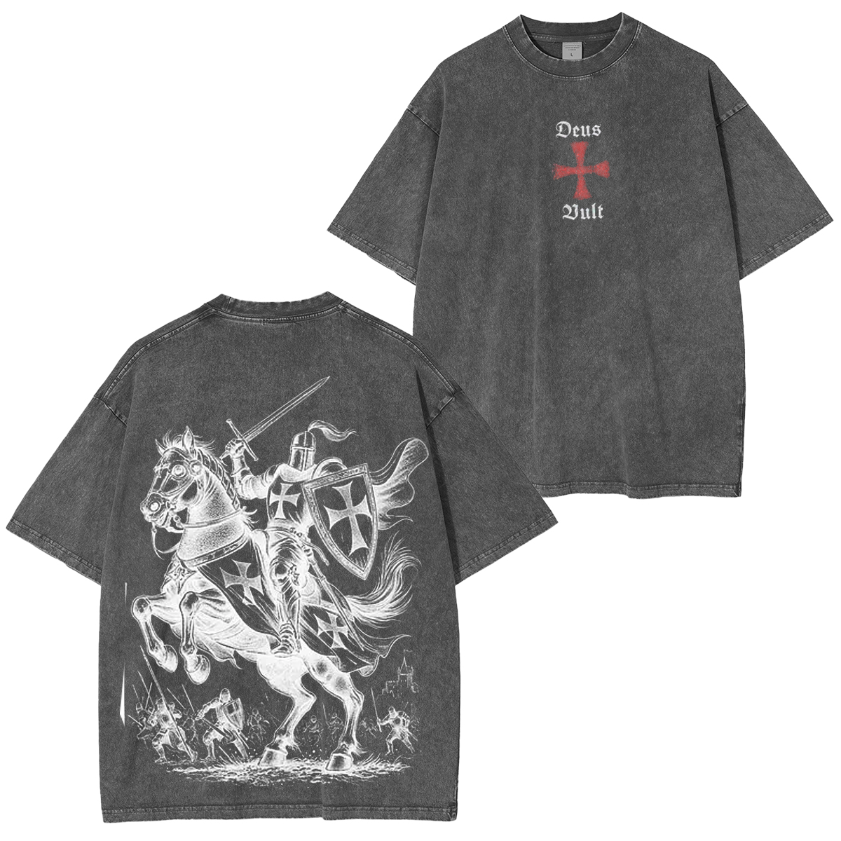 Black Templar Washed Unisex T-Shirt