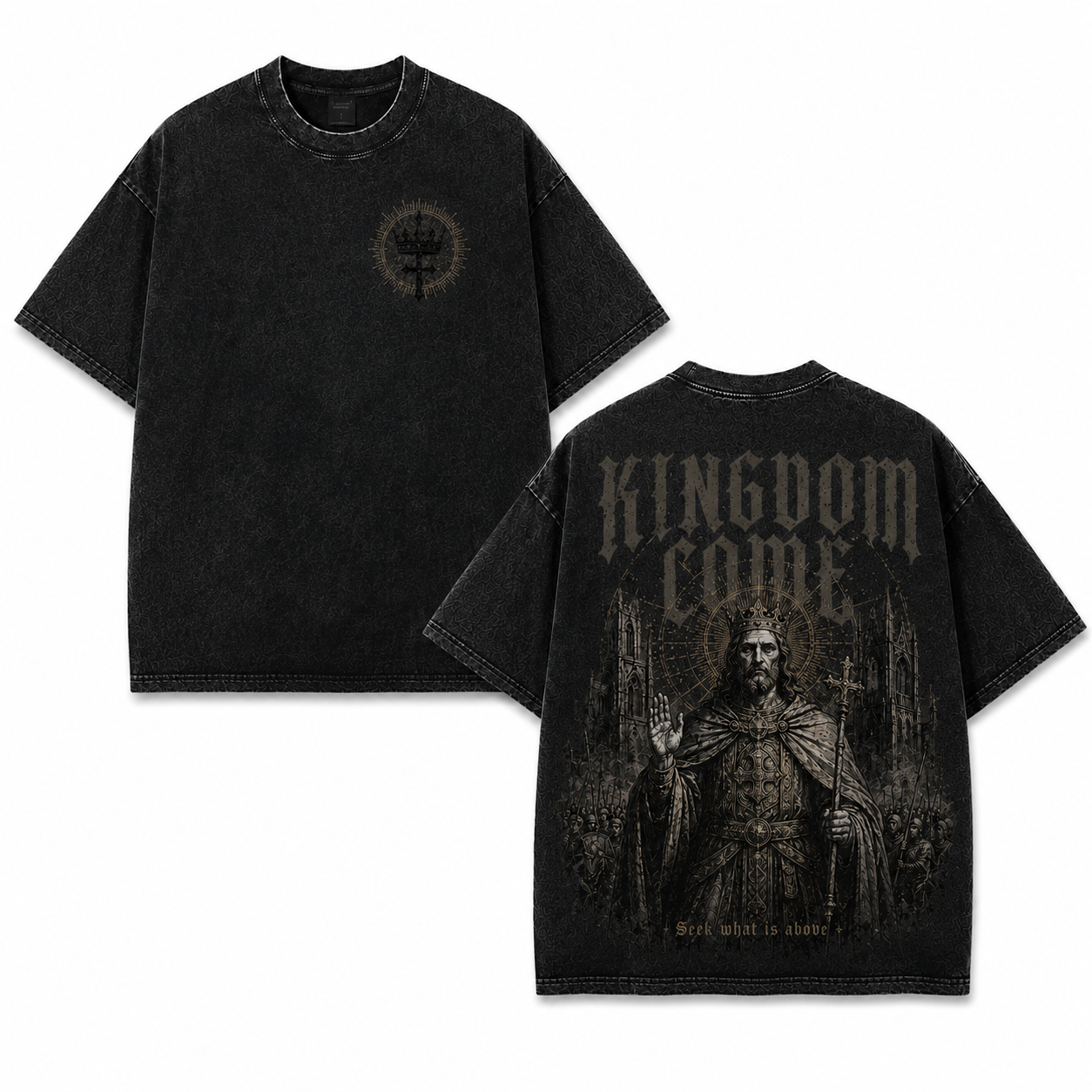 Kingdom Come King Washed Oversized T-Shirt/Crewneck/Hoodie