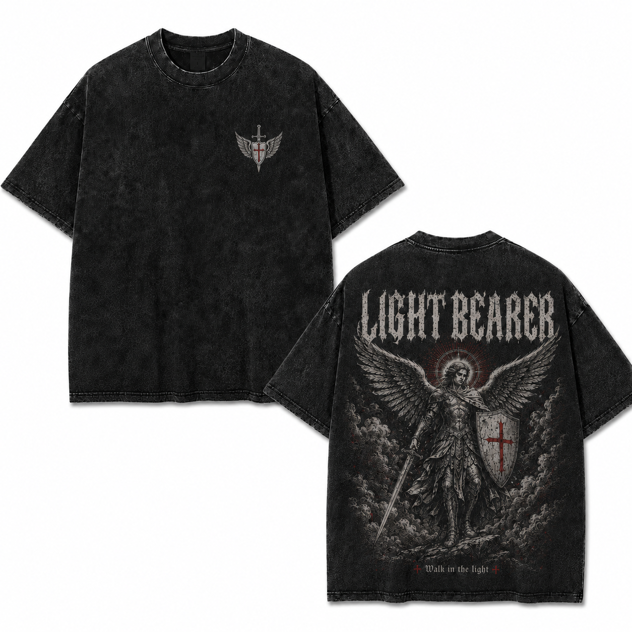 Light Bearer Archangel Washed Oversized T-Shirt/Crewneck/Hoodie
