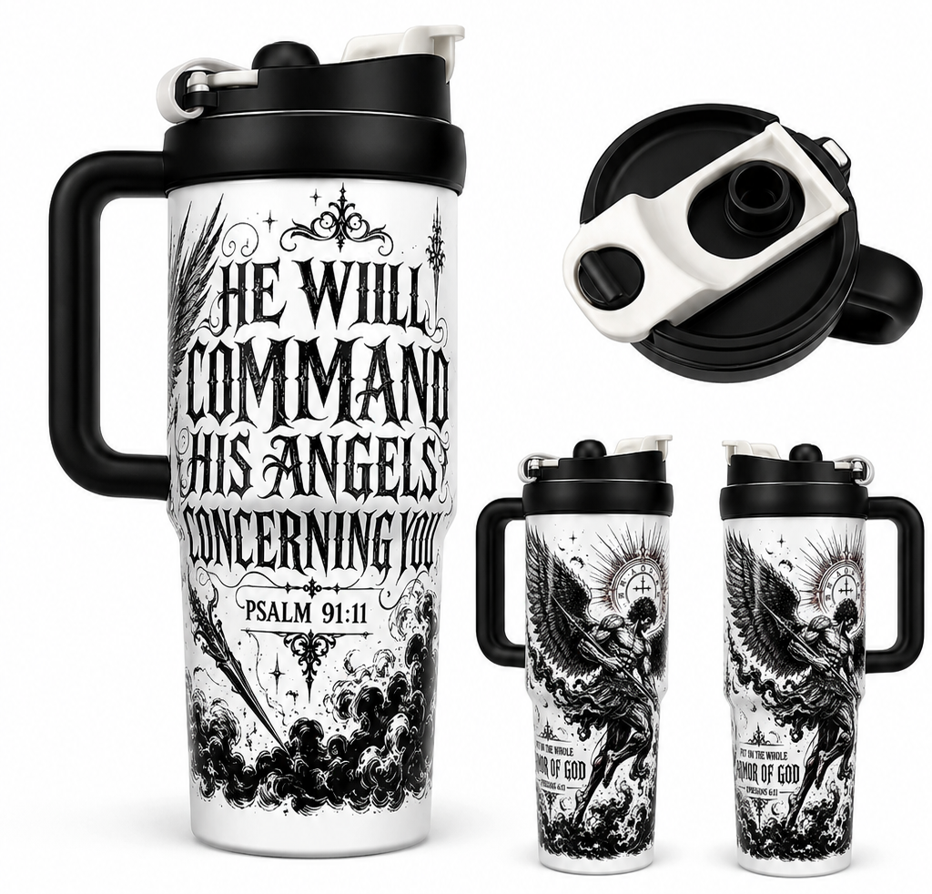 Armor of God Angel Travel Tumbler