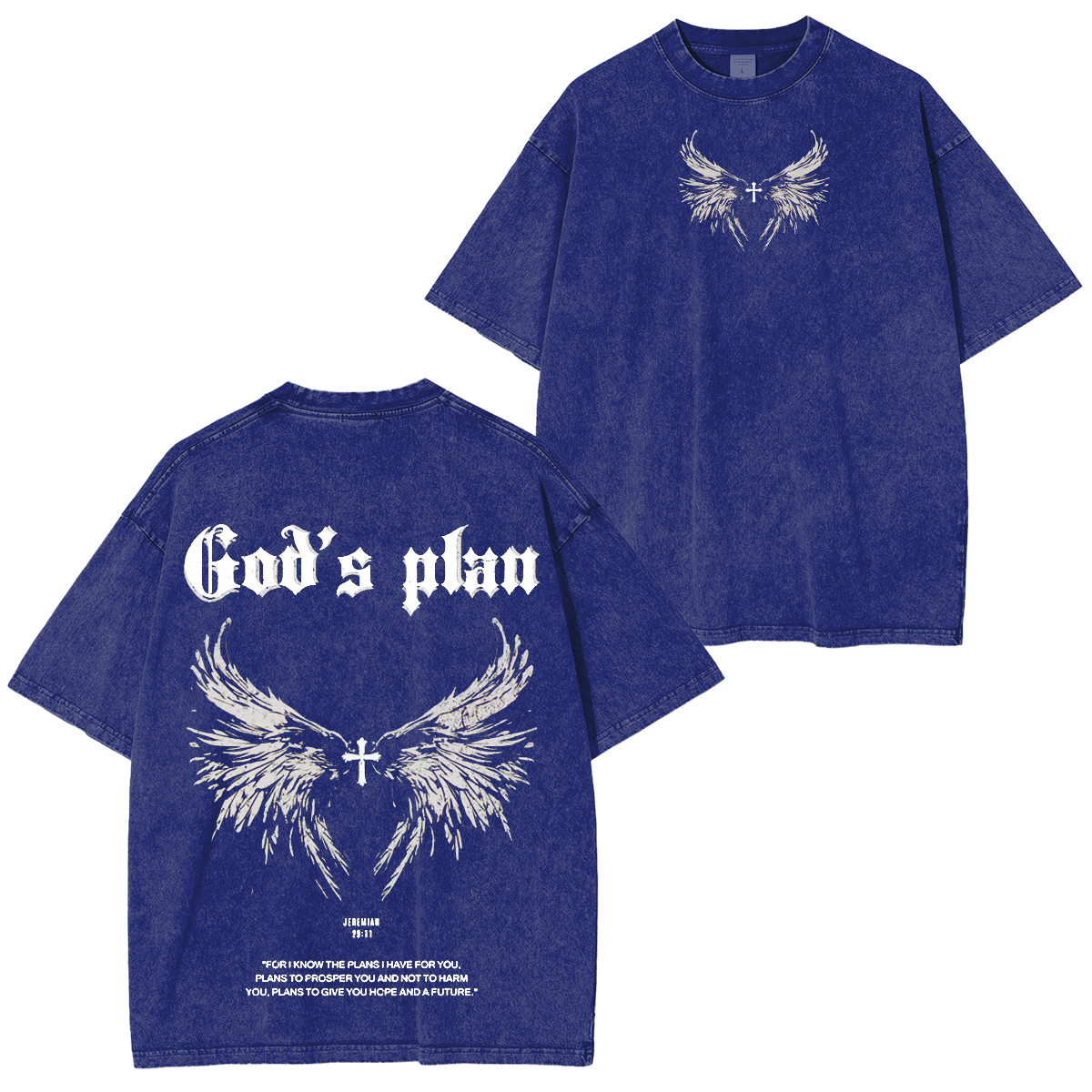 “God’s plan” Washed T-shirt/Crewneck/Hoodie