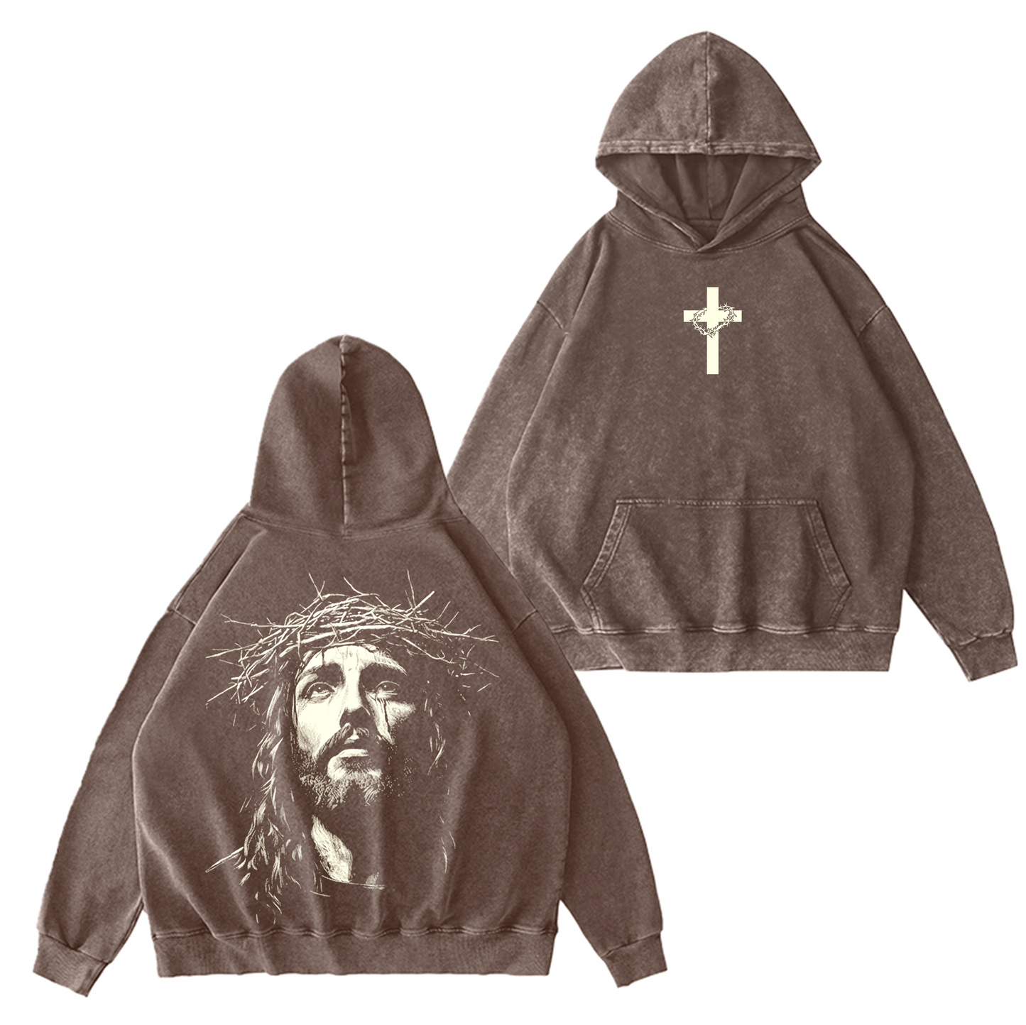 Crown Of Thorns Vintage Washed T-shirt/Crewneck/Hoodie