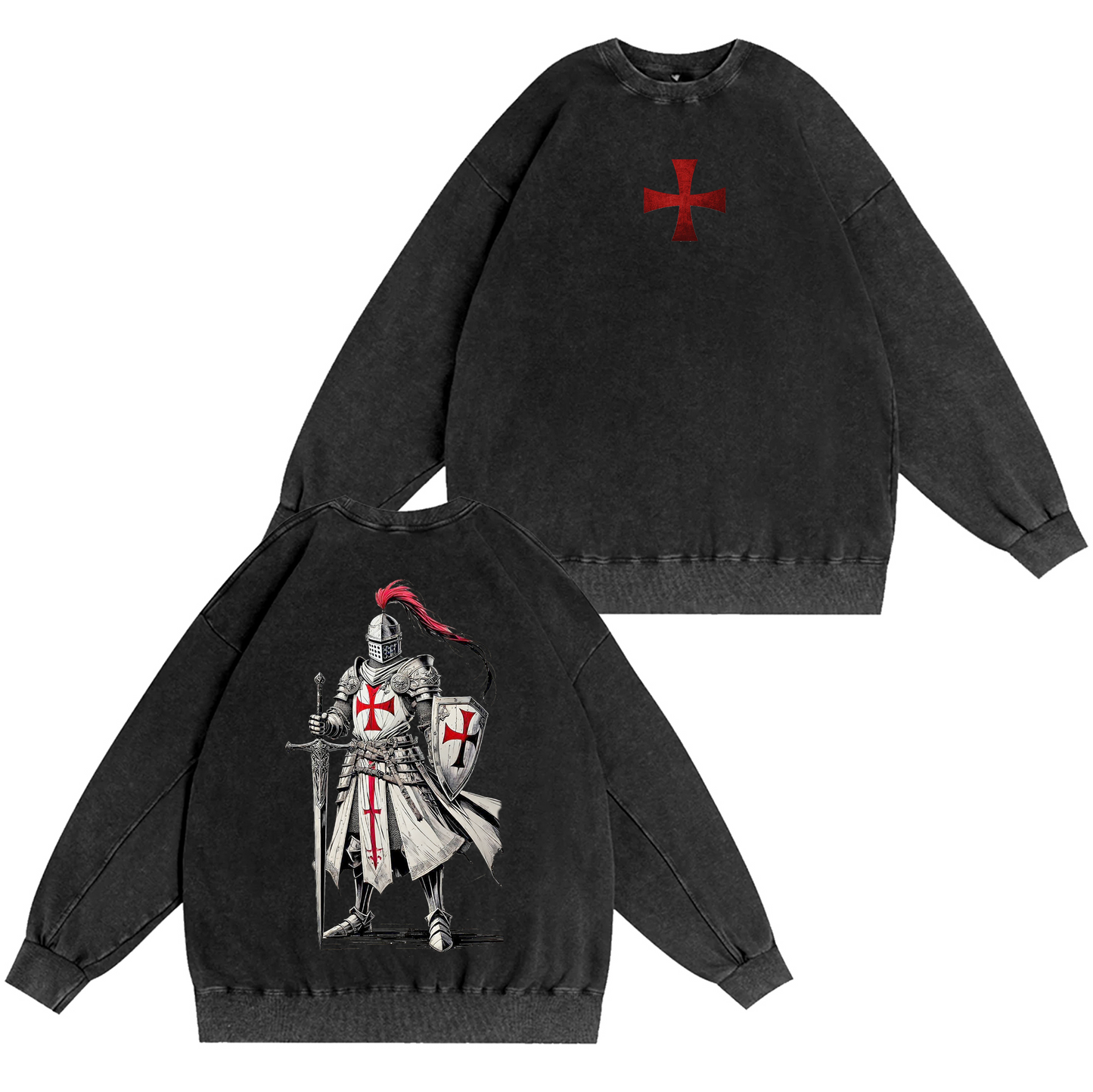 Under the Cross – Knight of Faith Washed T-shirt/Crewneck/Hoodie