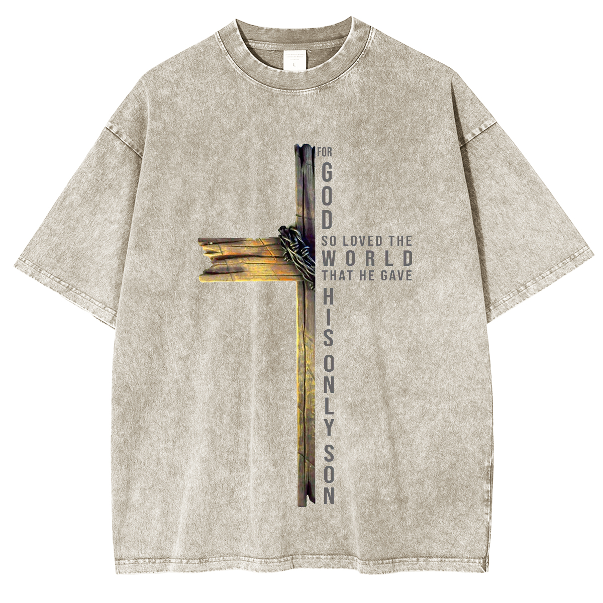 John 3:16 Christian Cross Bible T-Shirt