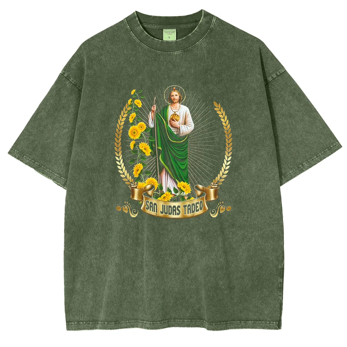 San Judas Tadeo Washed Unisex T-Shirt