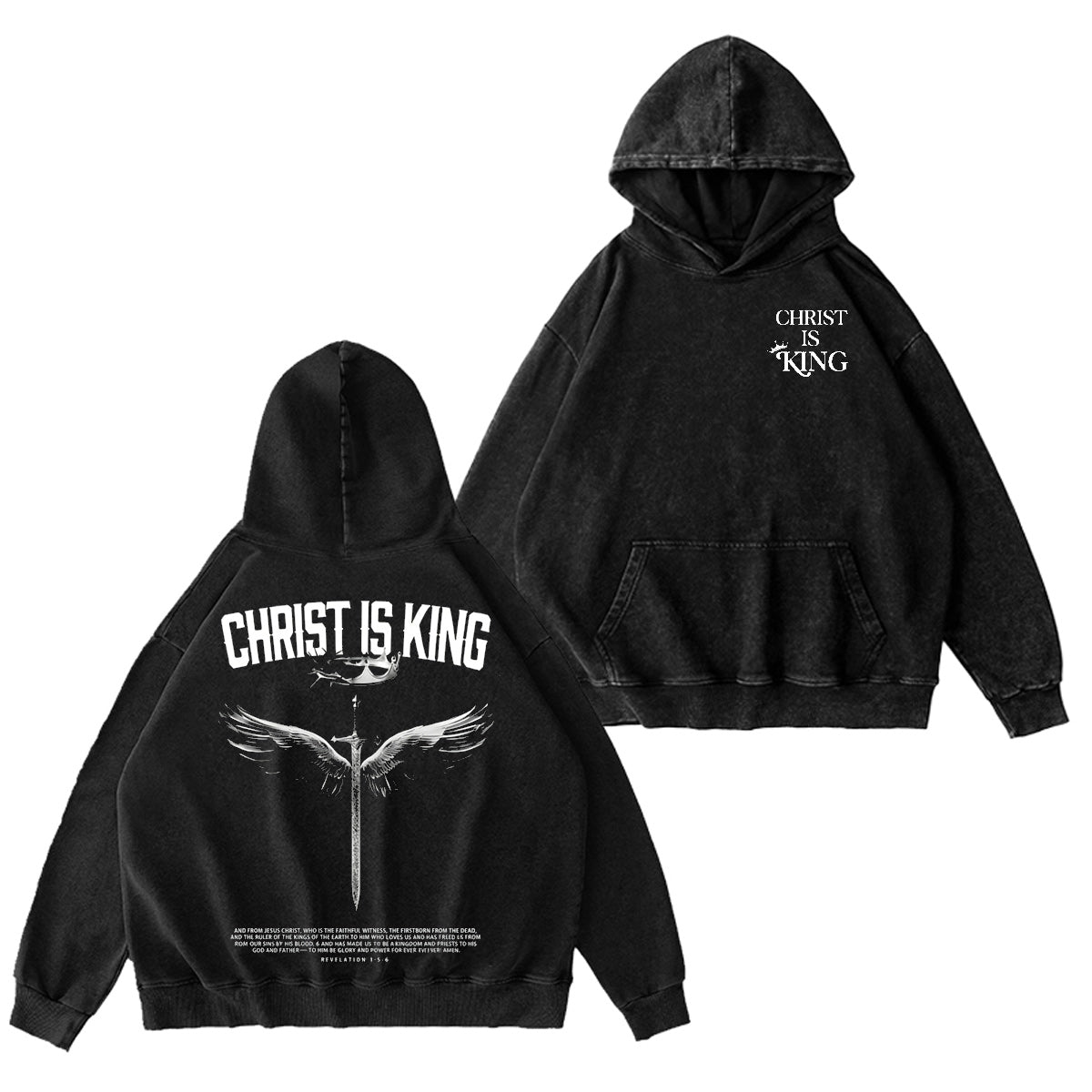 Christ the King Washed T-shirt/Crewneck/Hoodie