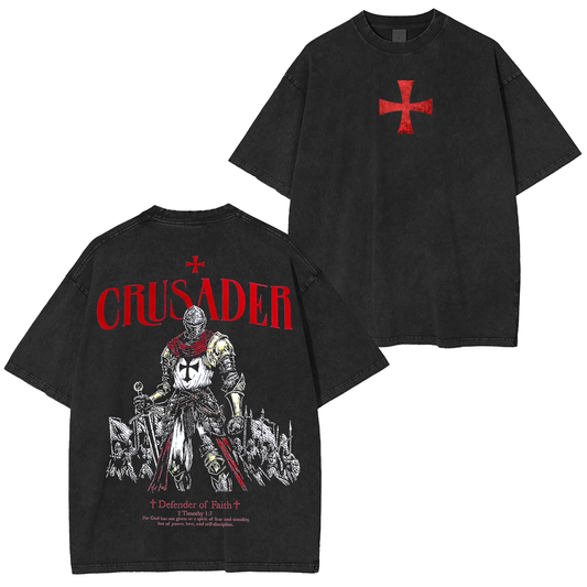 Vintage knight Christian Washed T-shirt/Crewneck/Hoodie