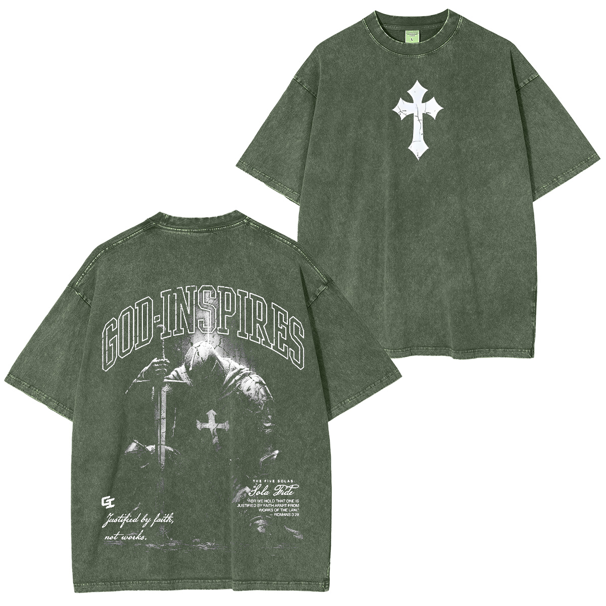 God Inspired Might Knight’s Vow Washed T-shirt/Crewneck/Hoodie