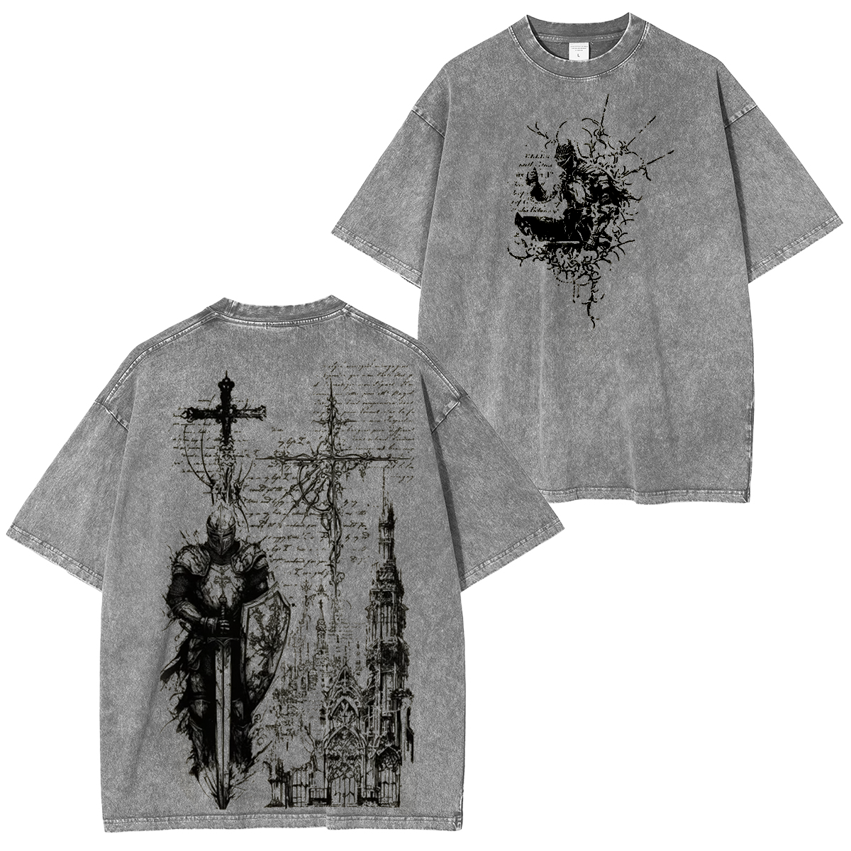 Metal Style Washed Unisex T-Shirt