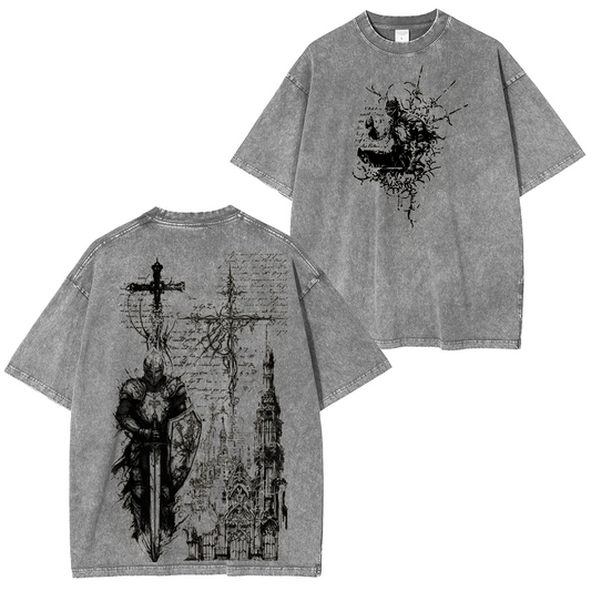 Metal Style Washed Unisex T-Shirt