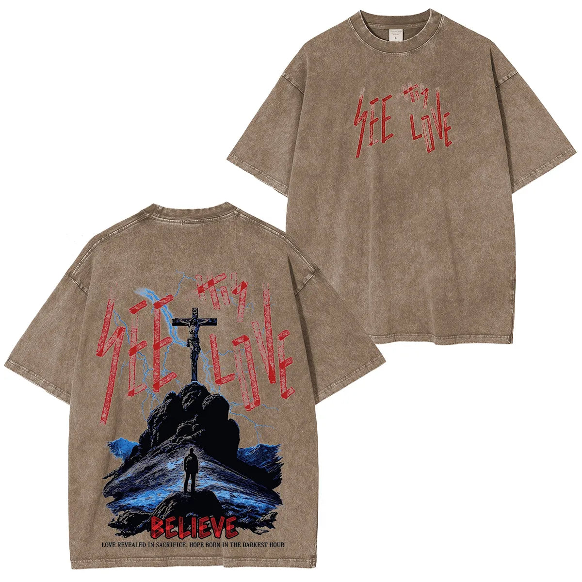 “See Thy Love” Washed Unisex T-Shirt