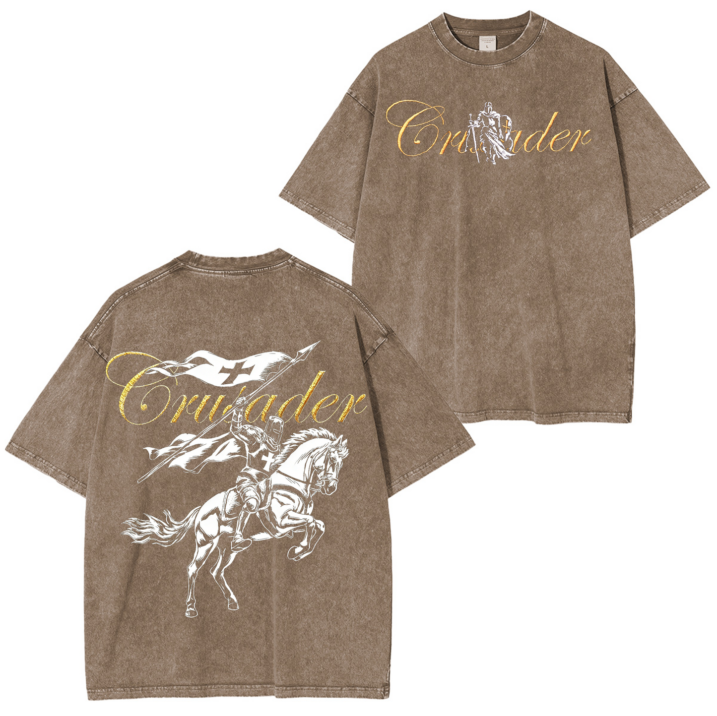 Vintage knight Christian Washed T-shirt/Crewneck/Hoodie