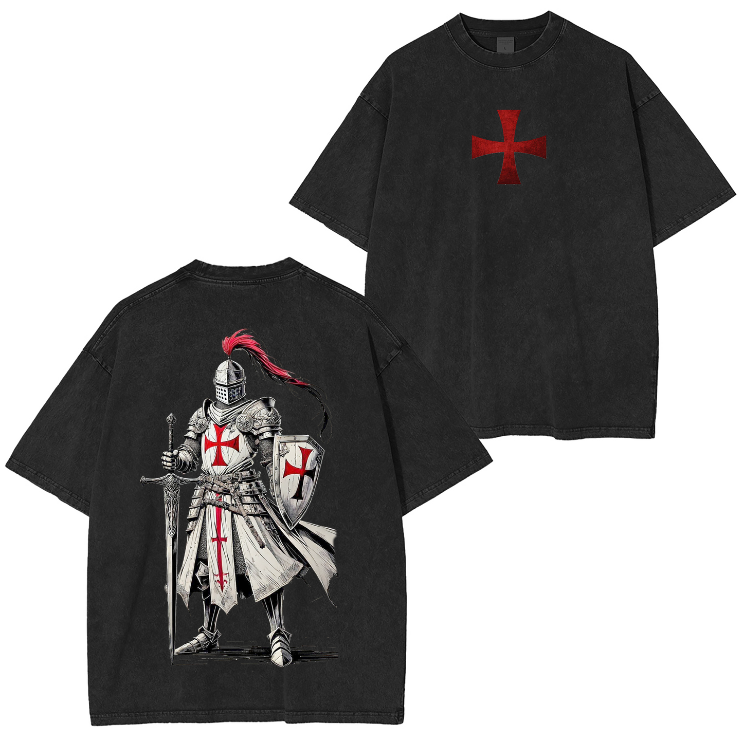 Under the Cross – Knight of Faith Washed T-shirt/Crewneck/Hoodie