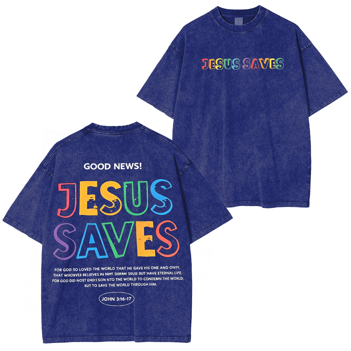 Christian Jesus Bible Verse Washed Unisex T-Shirt