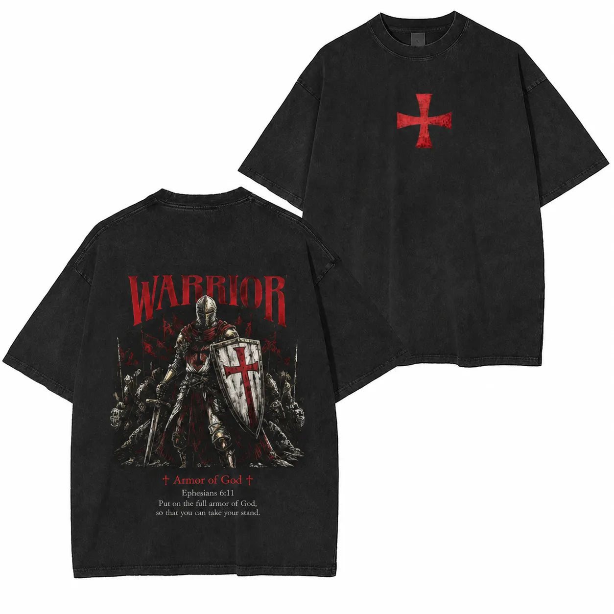 Armor of God Warrior Vintage Washed T-Shirt/Crewneck/Hoodie