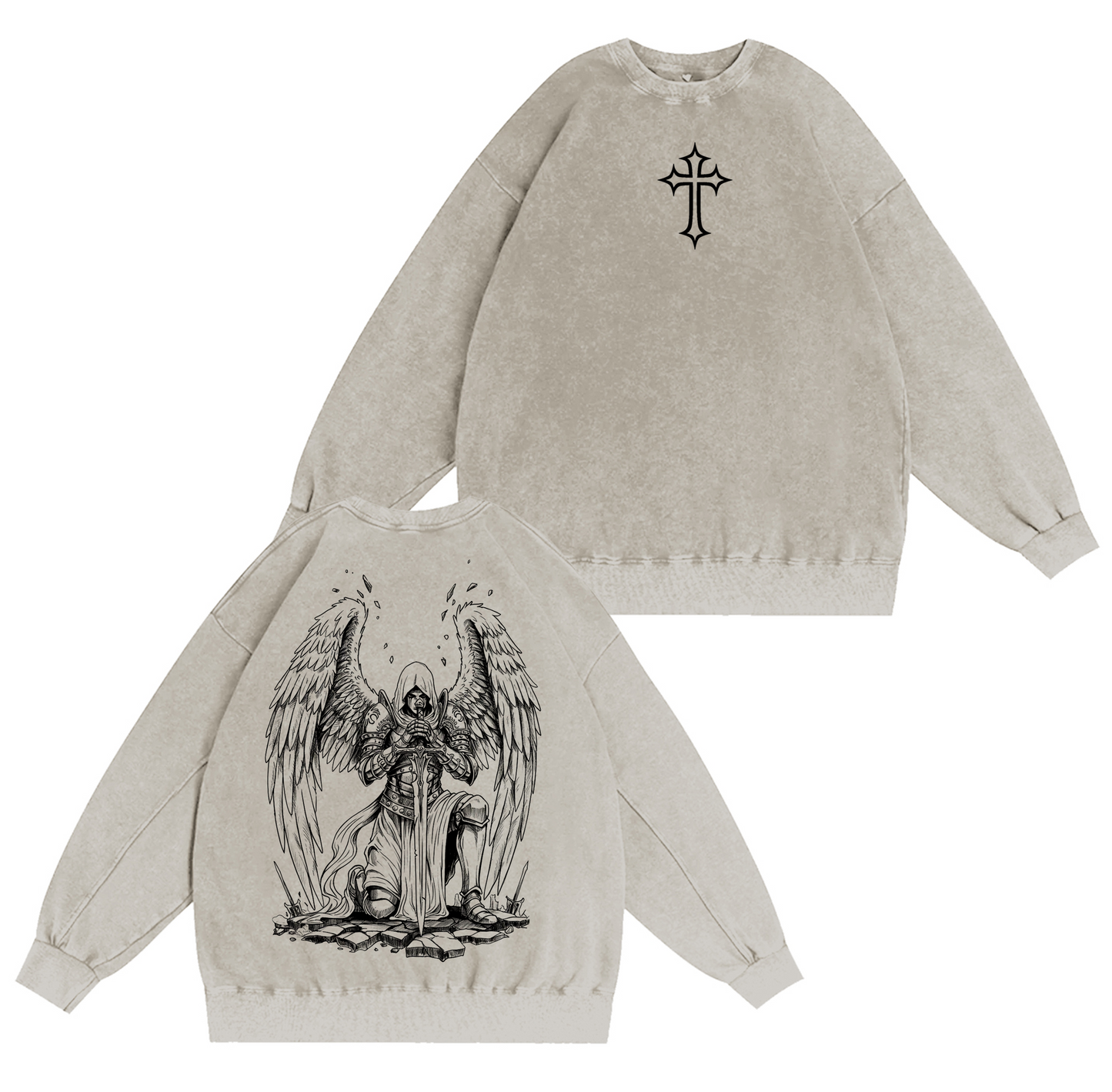 The Warrior Angel  Washed T-shirt/Crewneck/Hoodie