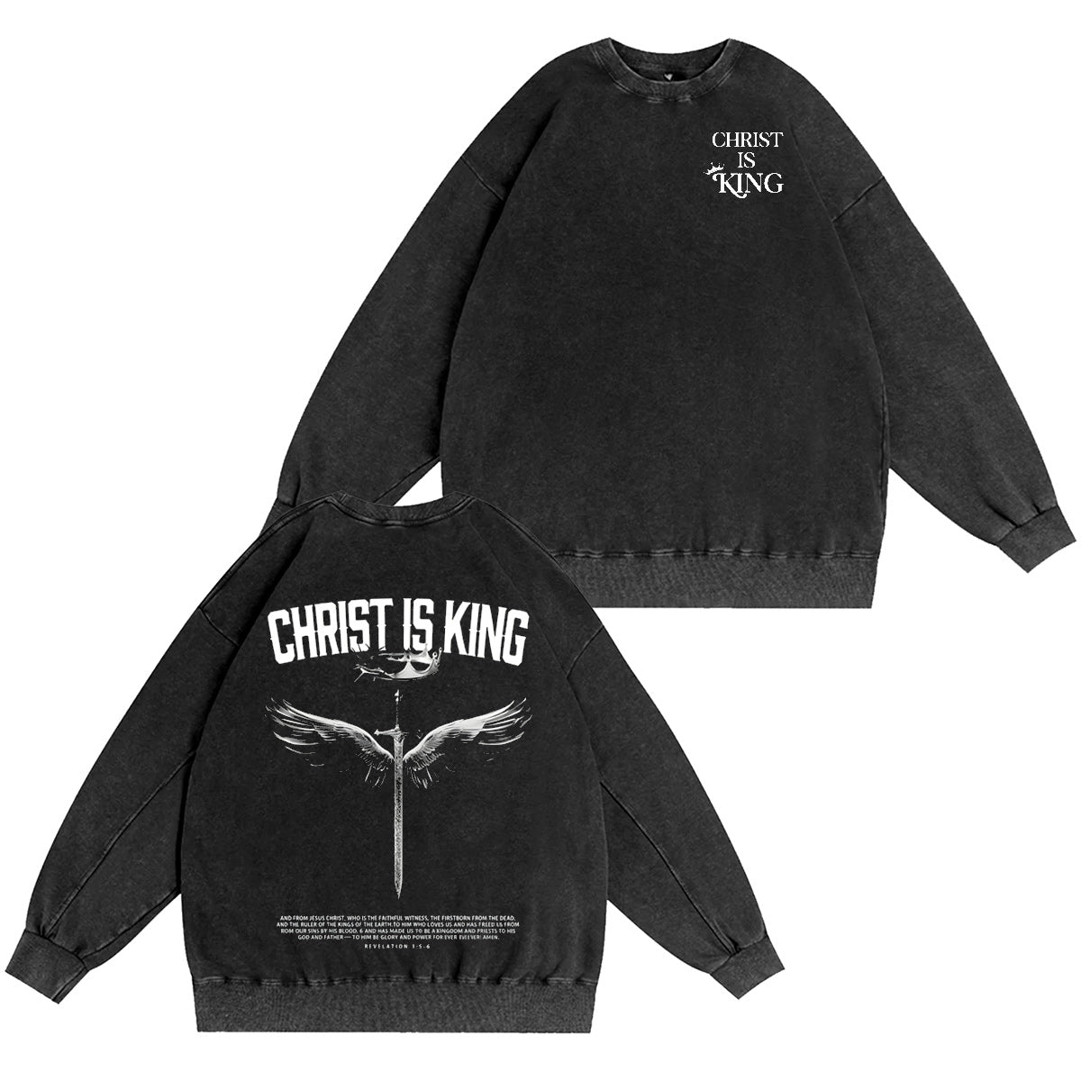 Christ the King Washed T-shirt/Crewneck/Hoodie