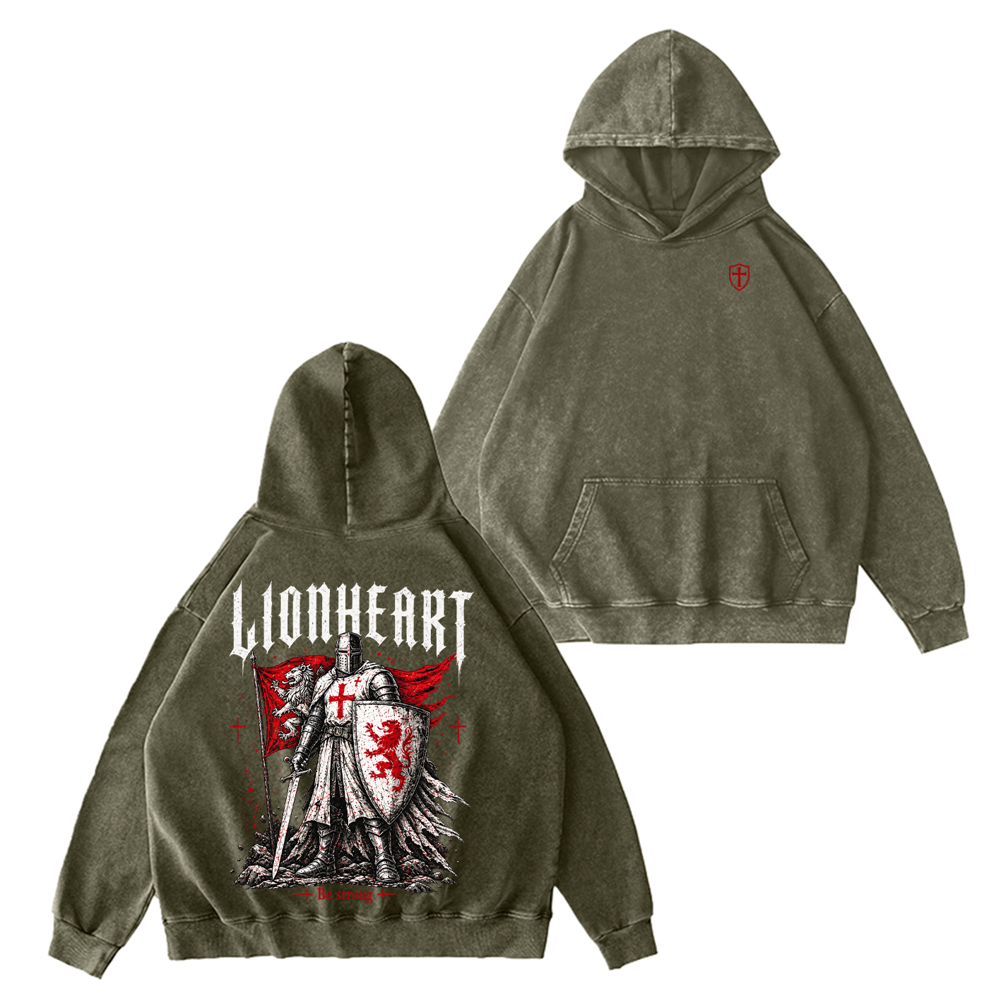 Lionheart Be Strong Vintage Washed T-Shirt/Crewneck/Hoodie