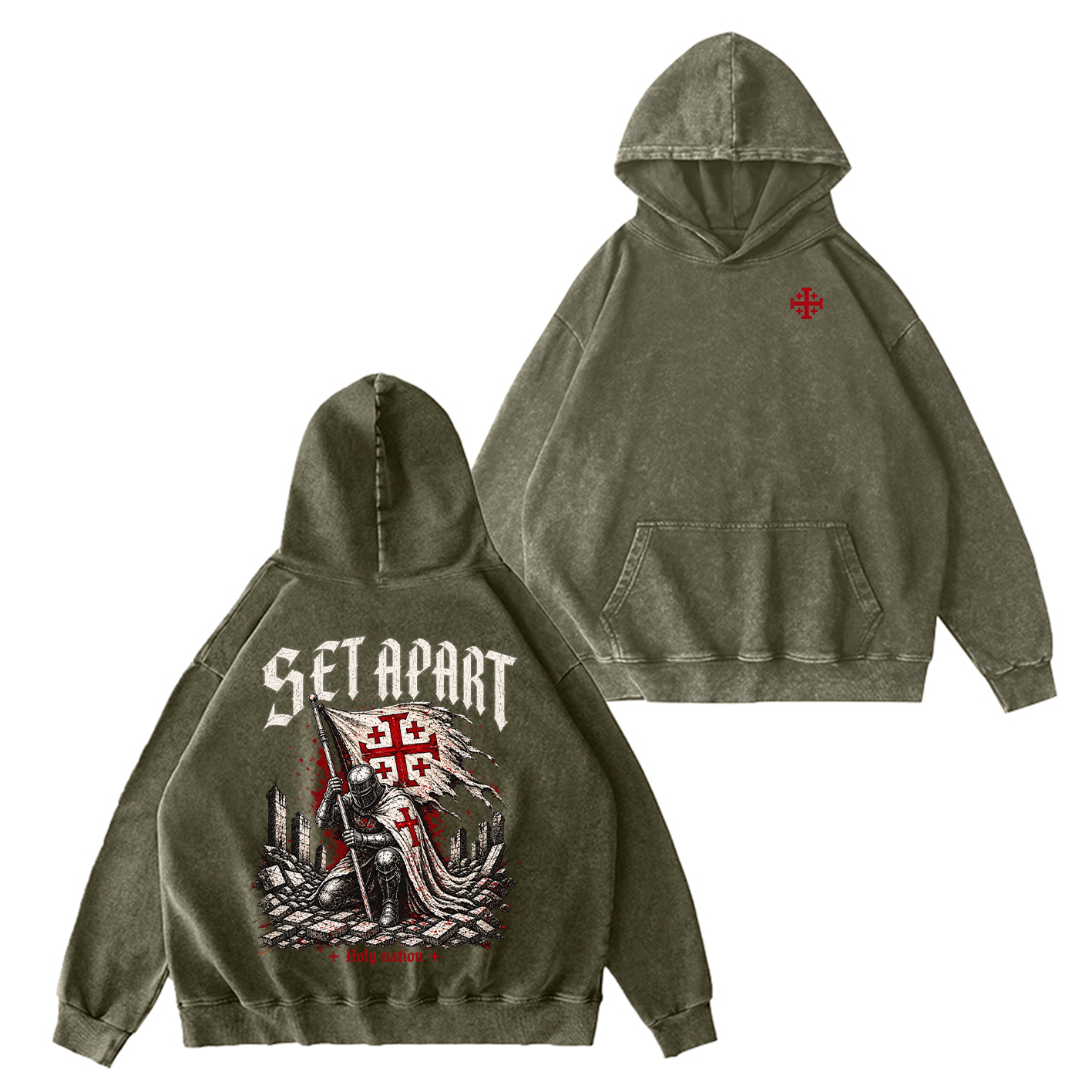Set Apart Holy Nation Vintage Washed T-Shirt/Crewneck/Hoodie