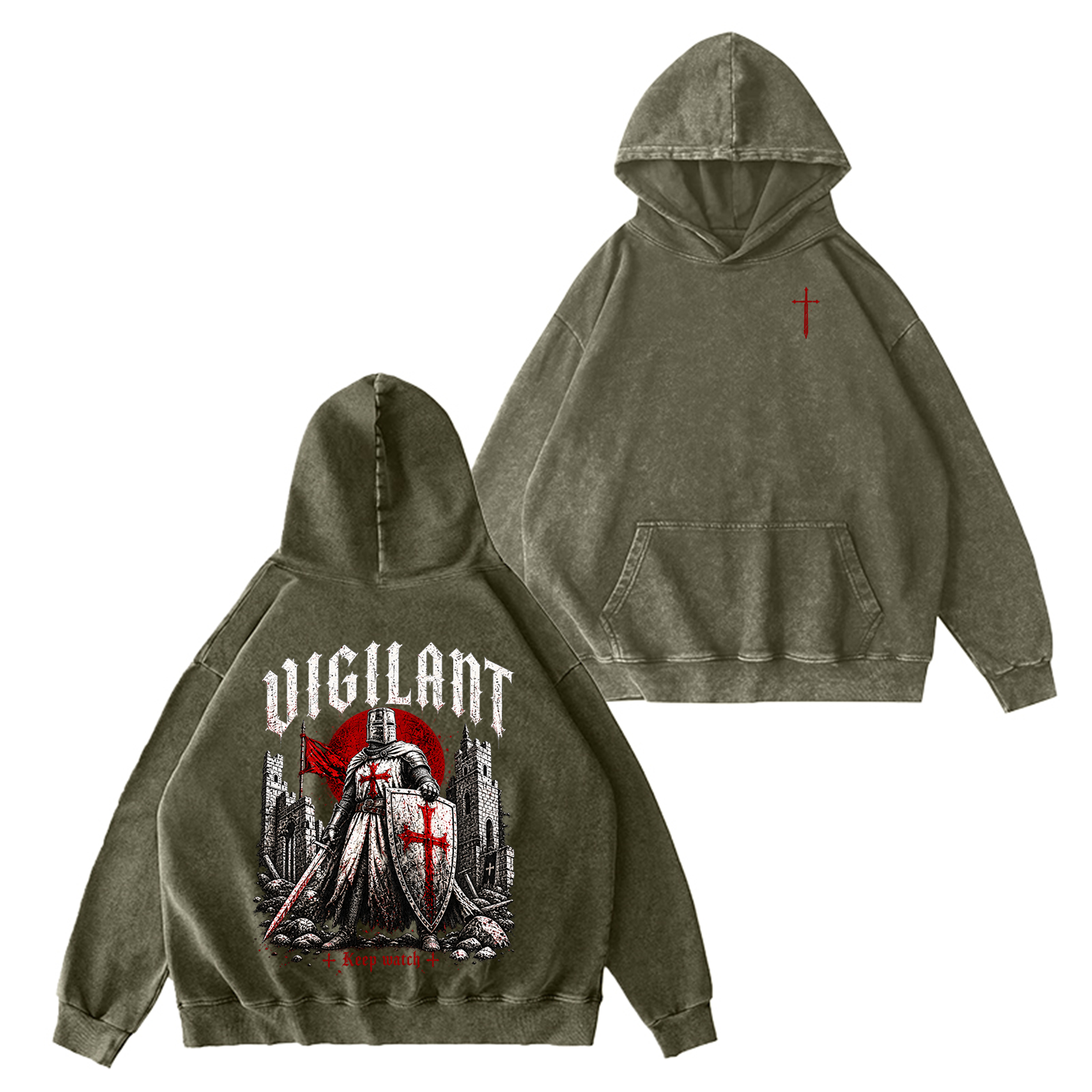 Vigilant Keep Watch Vintage Washed T-Shirt/Crewneck/Hoodie