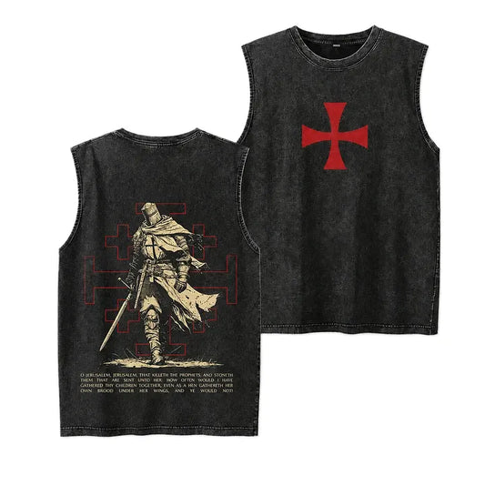 Crusader Knight Washed Tank top