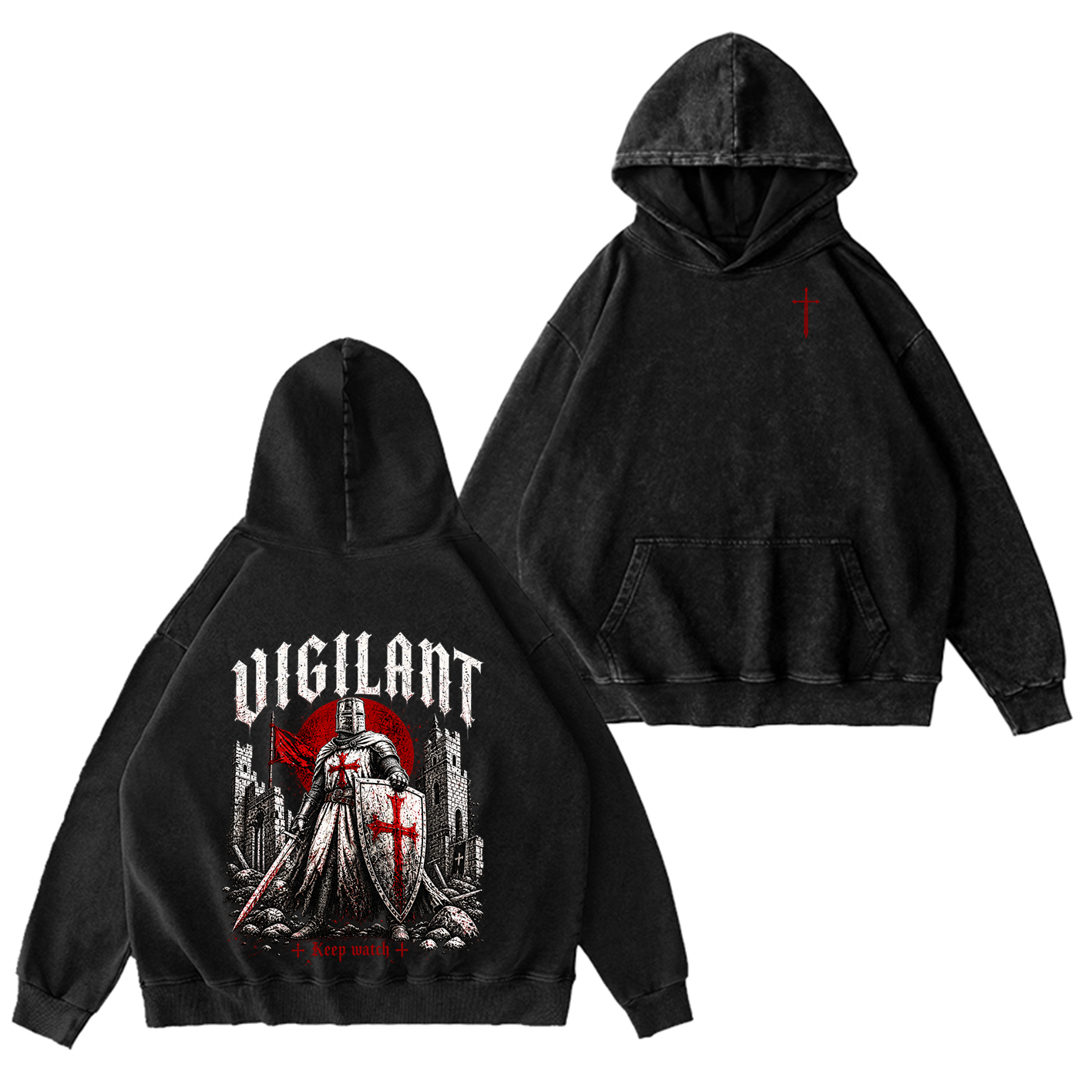 Vigilant Keep Watch Vintage Washed T-Shirt/Crewneck/Hoodie