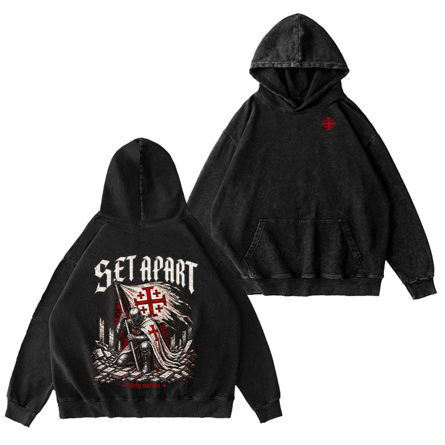 Set Apart Holy Nation Vintage Washed T-Shirt/Crewneck/Hoodie