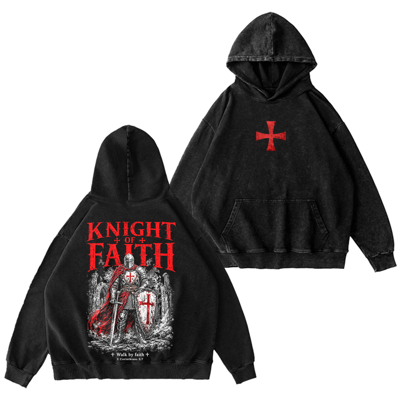Knight of Faith Vintage Washed T-Shirt/Crewneck/Hoodie