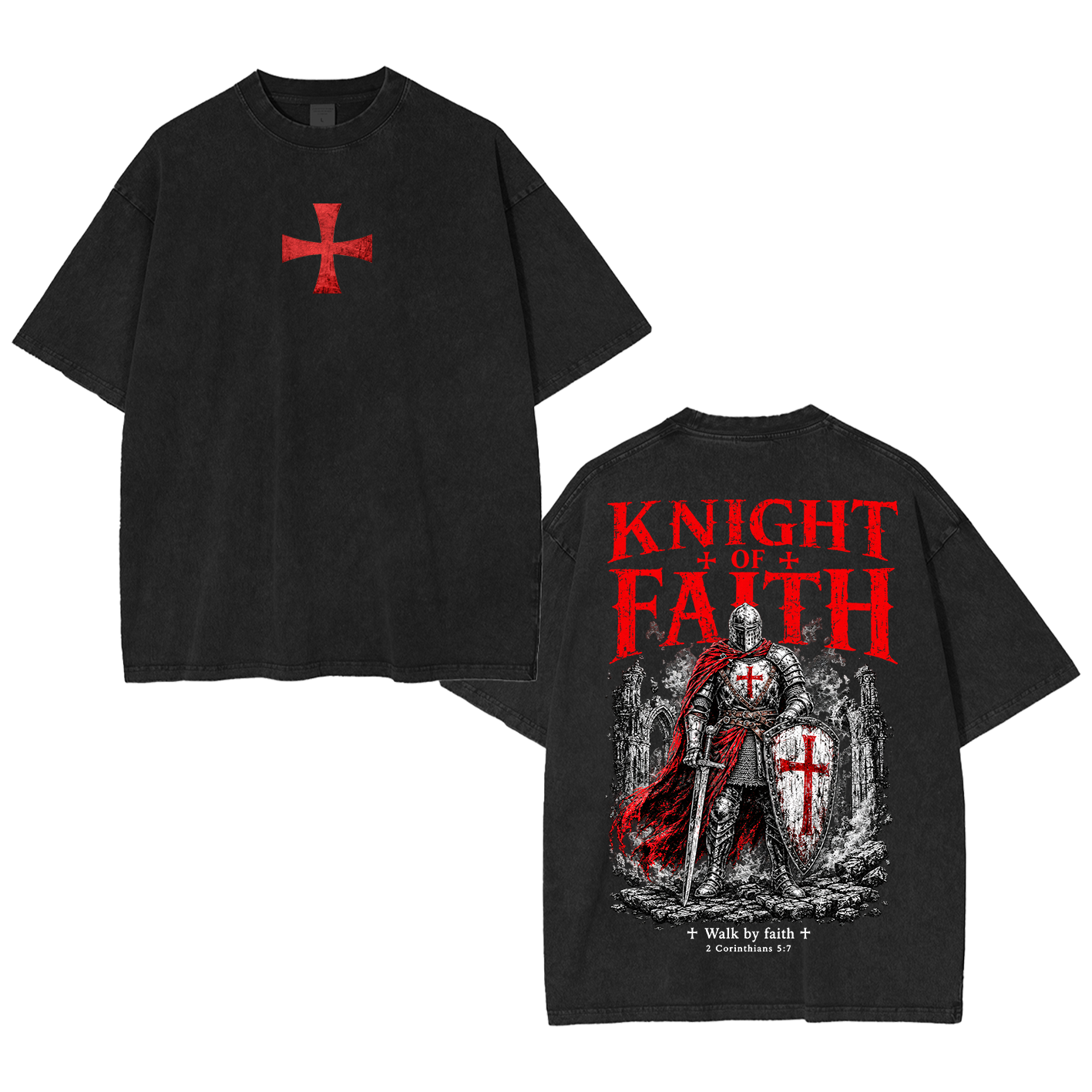 Knight of Faith Vintage Washed T-Shirt/Crewneck/Hoodie