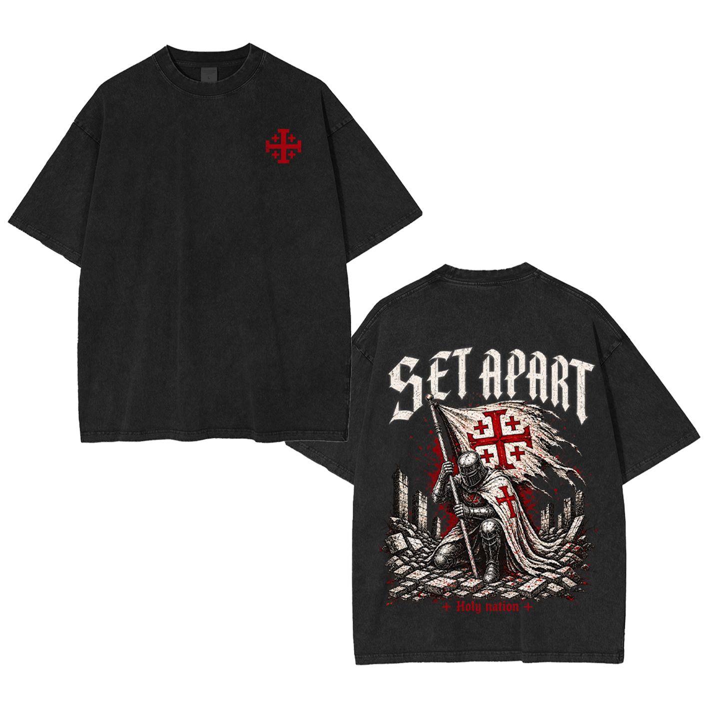 Set Apart Holy Nation Vintage Washed T-Shirt/Crewneck/Hoodie