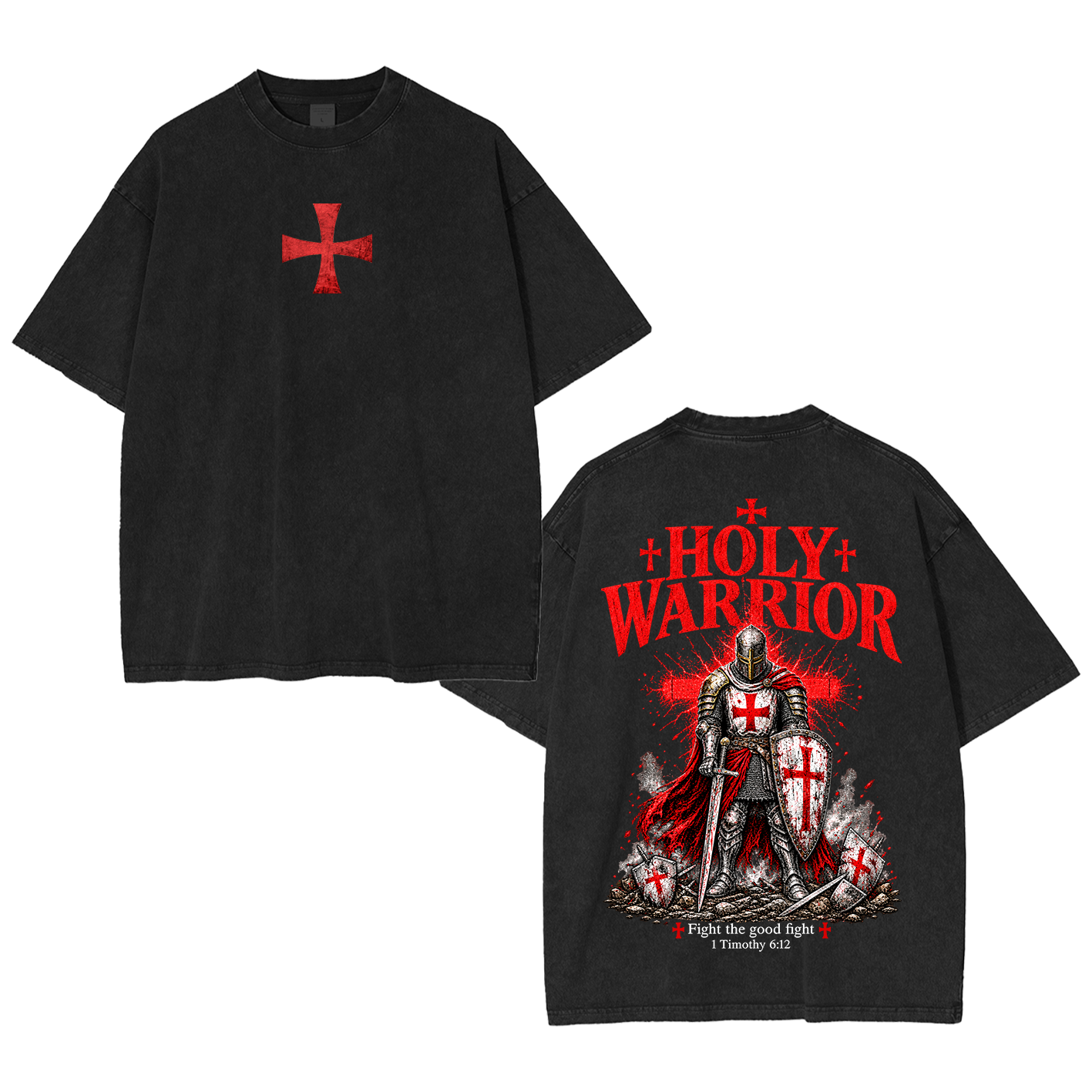 Holy Warrior Washed T-Shirt/Crewneck/Hoodie