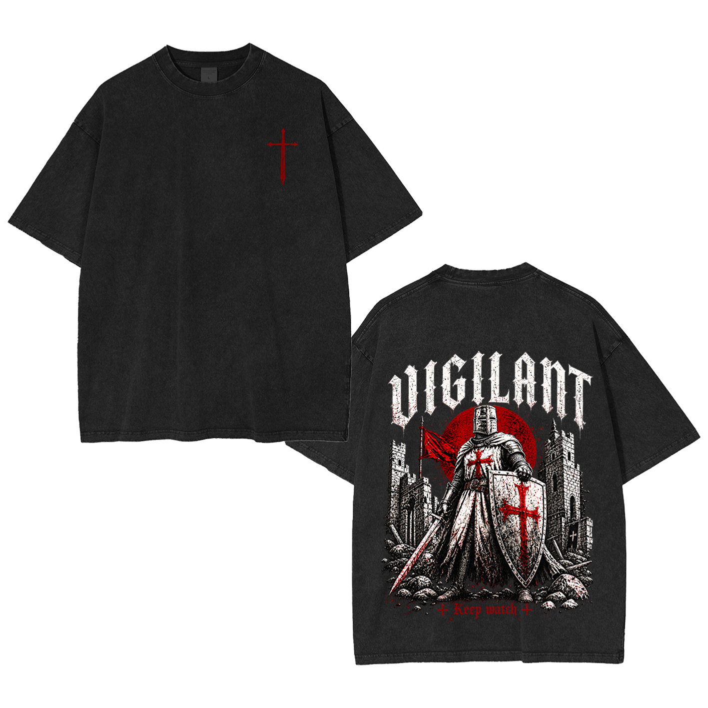 Vigilant Keep Watch Vintage Washed T-Shirt/Crewneck/Hoodie