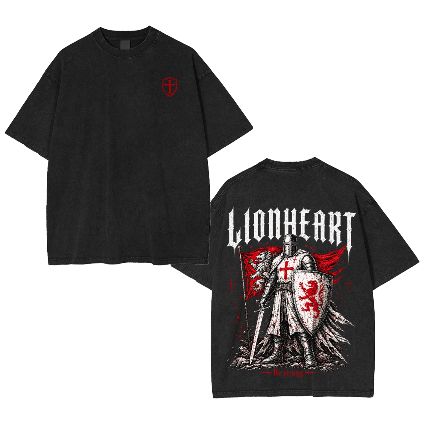 Lionheart Be Strong Vintage Washed T-Shirt/Crewneck/Hoodie