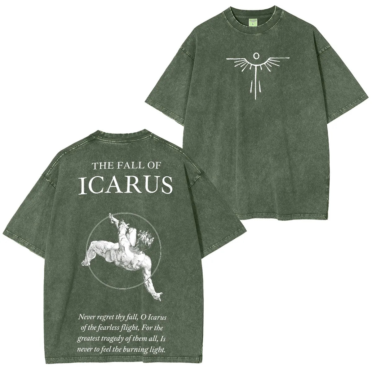 The Fall of Icarus - Broken Wings Washed Unisex T-Shirt