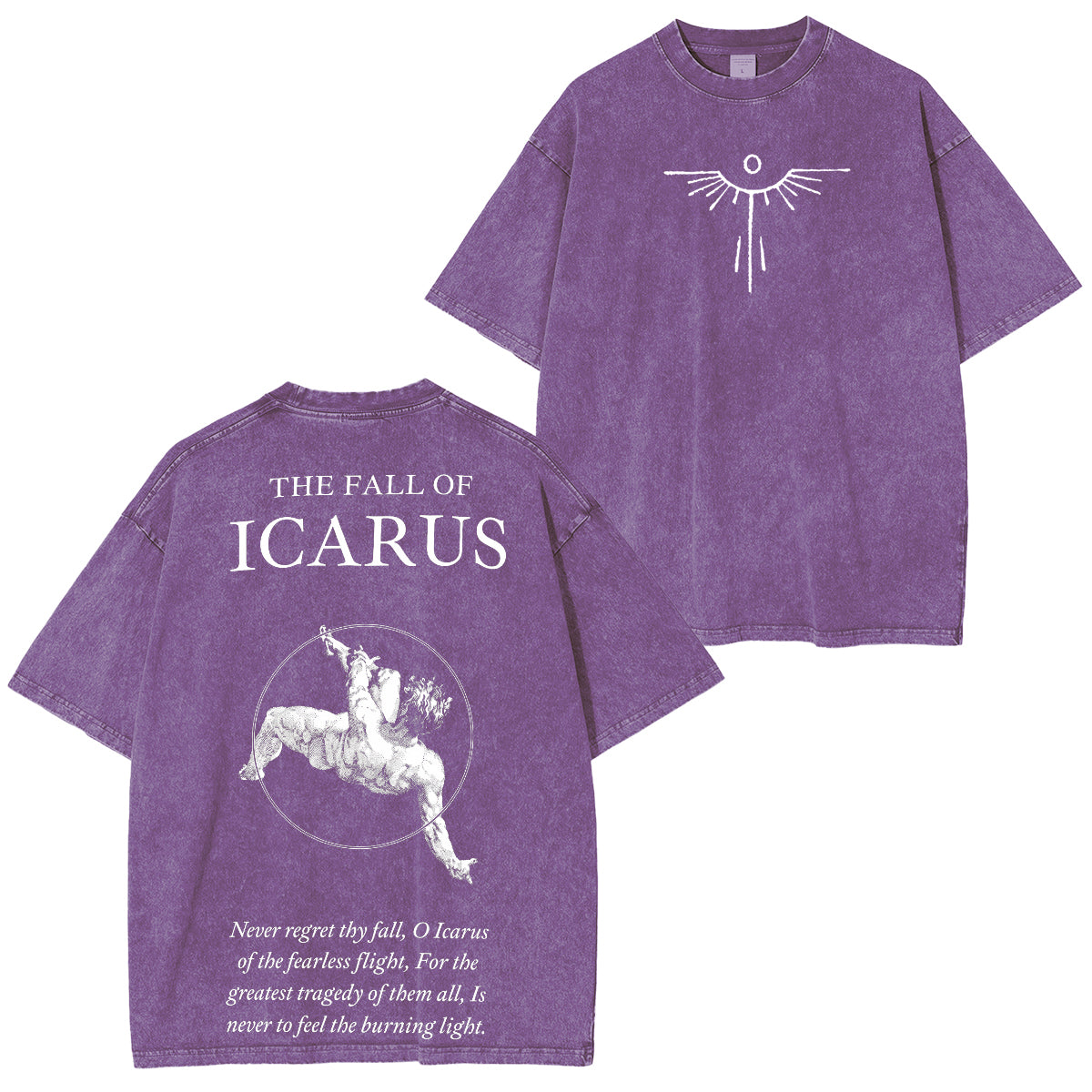 The Fall of Icarus - Broken Wings Washed Unisex T-Shirt