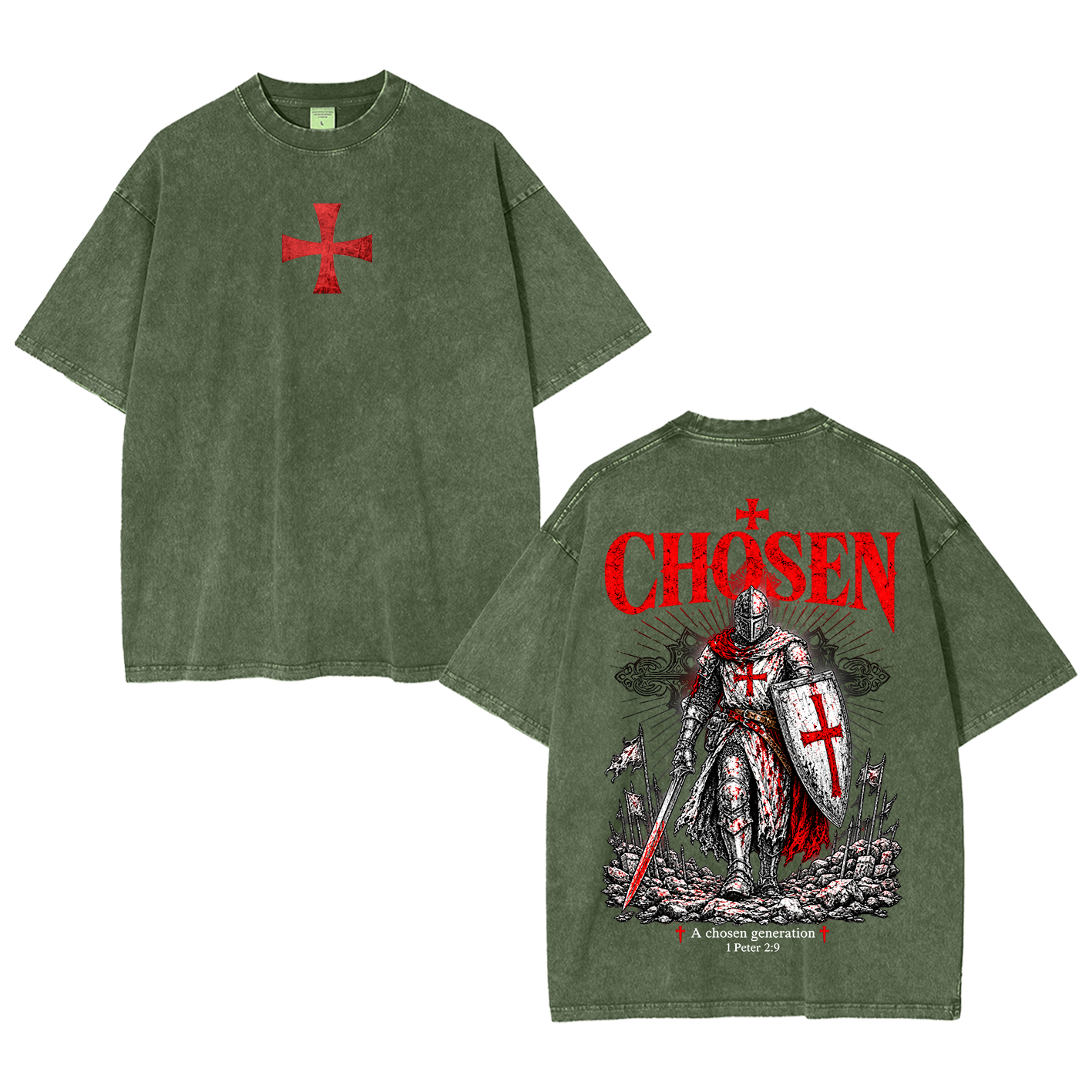 Chosen Generation Knight Washed T-Shirt/Crewneck/Hoodie