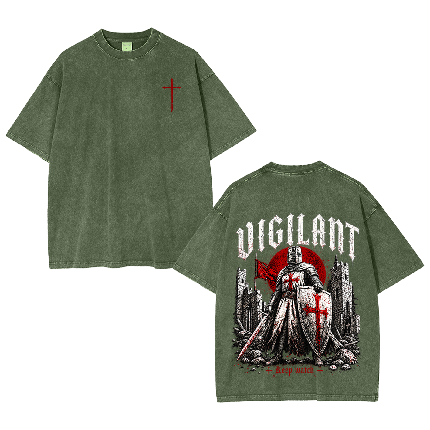 Vigilant Keep Watch Vintage Washed T-Shirt/Crewneck/Hoodie