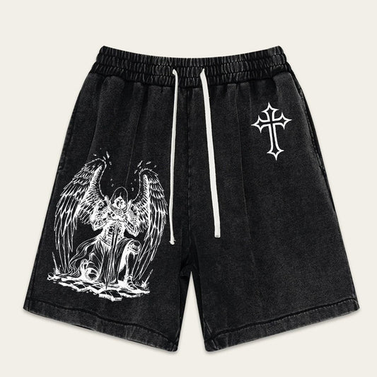 Angel Knight Washed Shorts