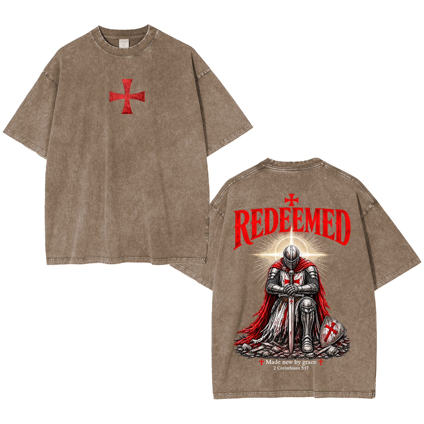Redeemed by Grace Washed T-Shirt/Crewneck/Hoodie