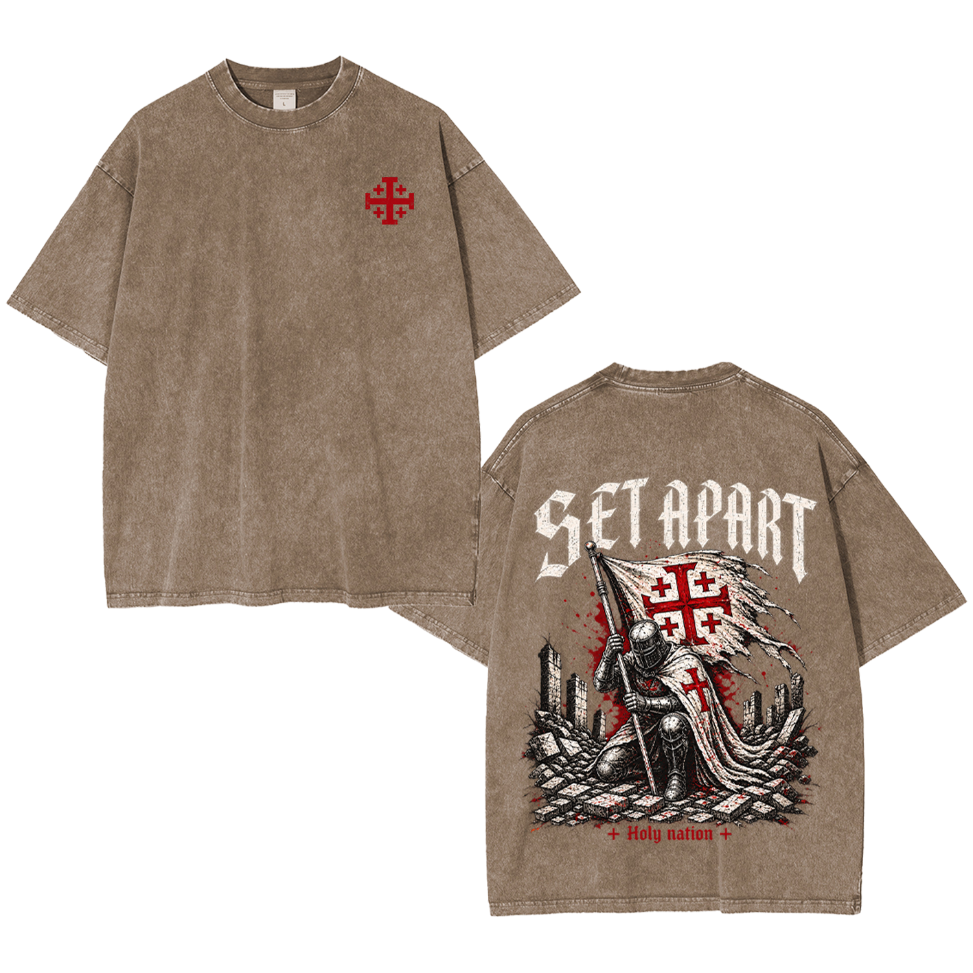 Set Apart Holy Nation Vintage Washed T-Shirt/Crewneck/Hoodie