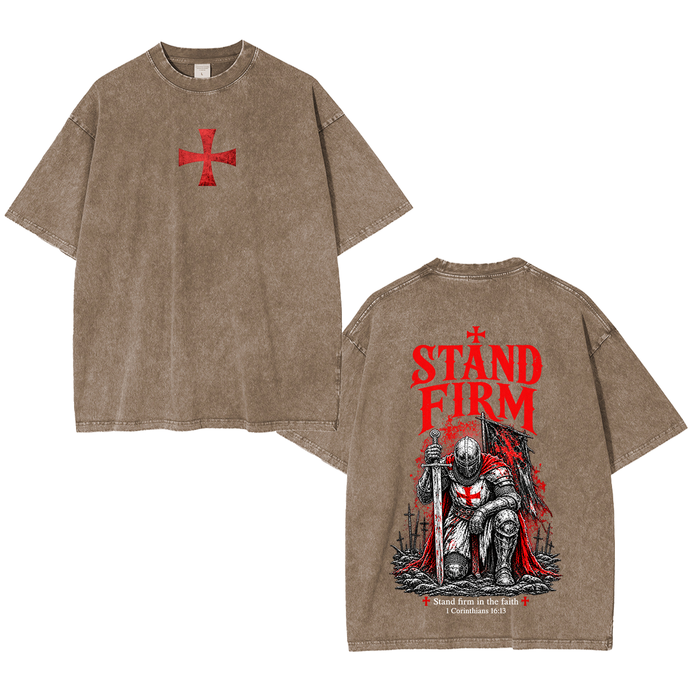 Stand Firm Knight Washed T-Shirt/Crewneck/Hoodie