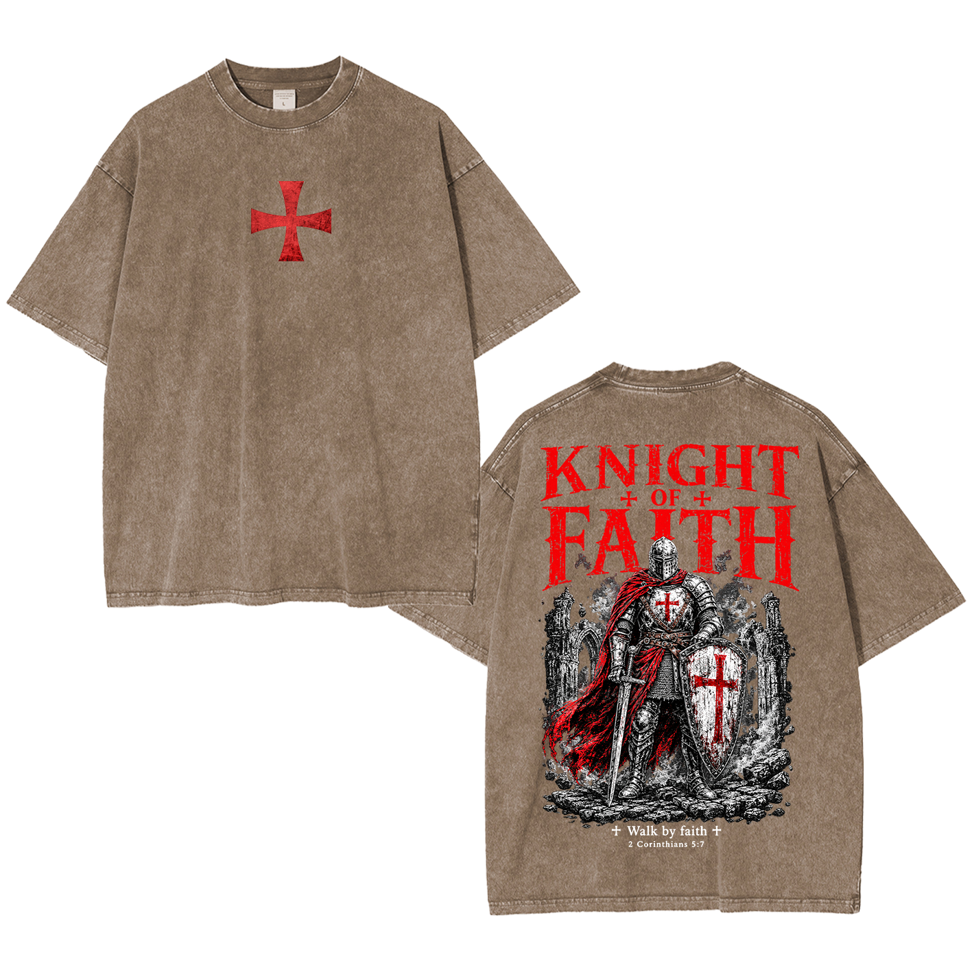 Knight of Faith Vintage Washed T-Shirt/Crewneck/Hoodie