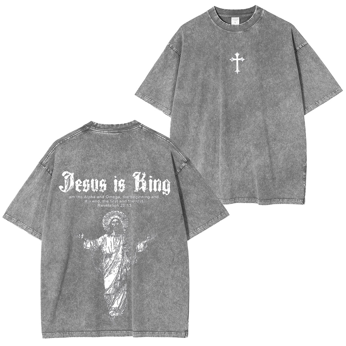 Jesus Is King Vintage Washed Unisex T-Shirt