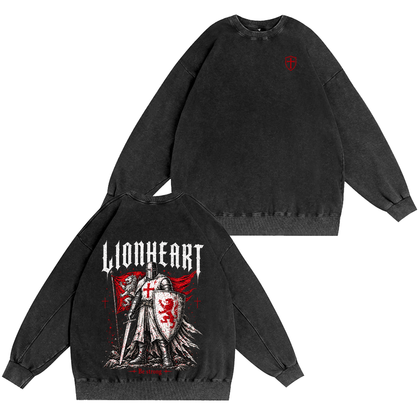 Lionheart Be Strong Vintage Washed T-Shirt/Crewneck/Hoodie