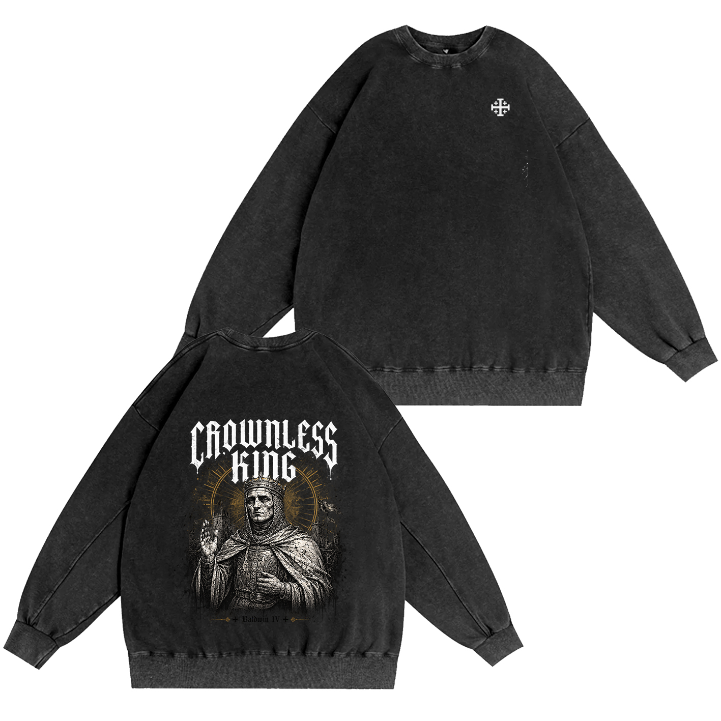 Crownless King Baldwin IV Vintage Washed T-Shirt/Crewneck/Hoodie