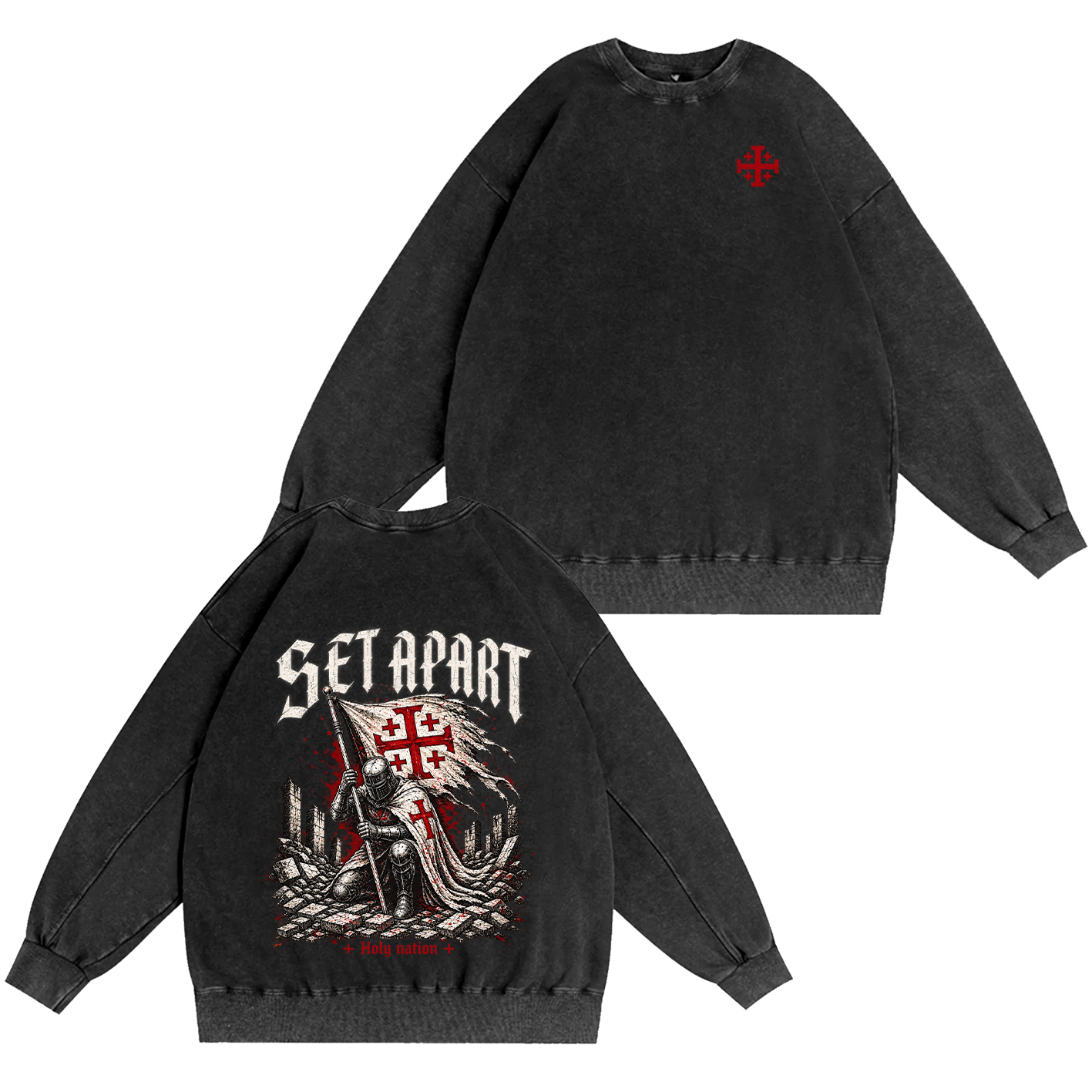Set Apart Holy Nation Vintage Washed T-Shirt/Crewneck/Hoodie